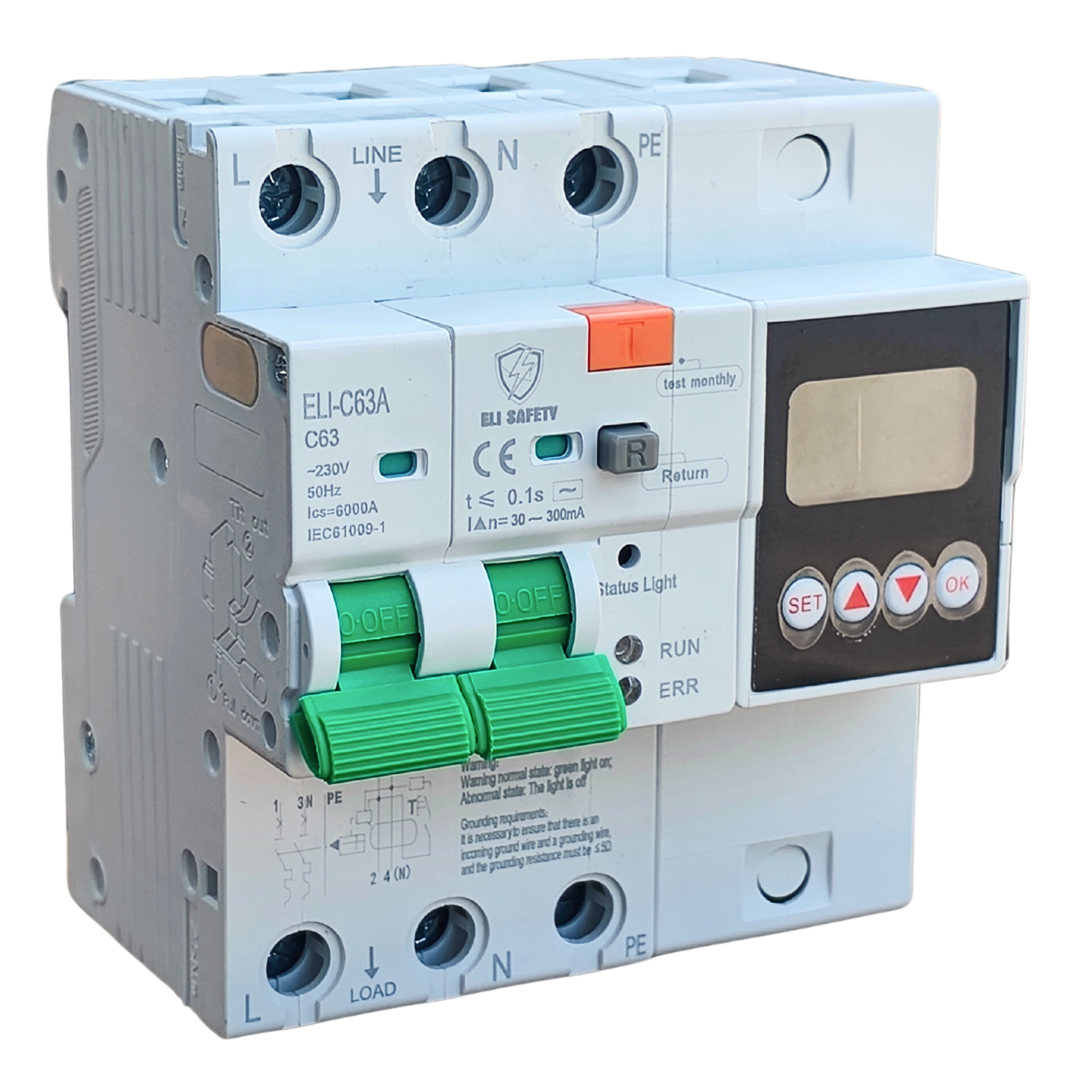 Thiết bị chống sốc điện cách ly ELI63A-1P-PLUS